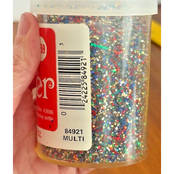 Vintage Glitter Multi-color Shaker Craft House 4 oz RED BLUE GREEN GOLD SILVER - Picture 8 of 8